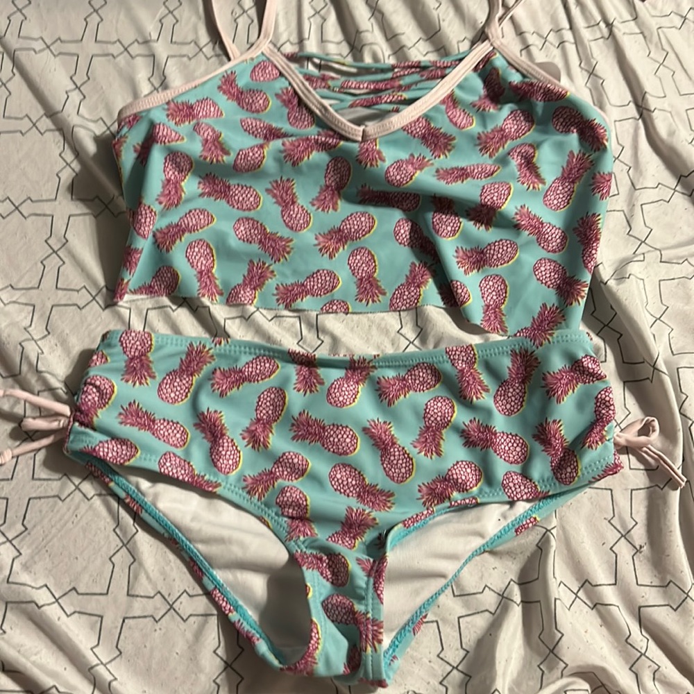 kids size s/m bikini/tanking matching set